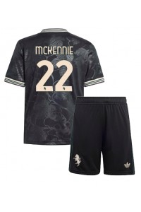 Juventus Weston McKennie #22 Jalkapallovaatteet Lasten Kolmas peliasu 2025-26 Lyhythihainen (+ Lyhyet housut)